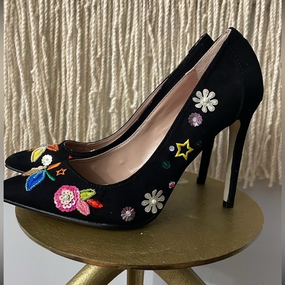 NWOT Betsey Johnson Alexis Black pump size 8 - Picture 4 of 6
